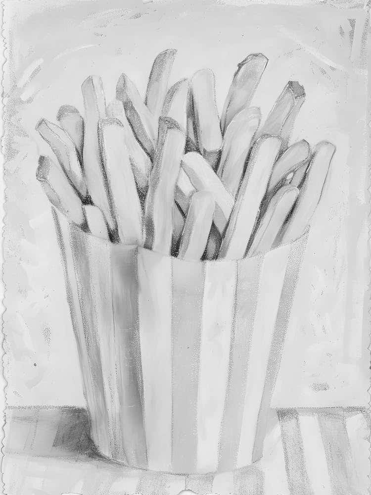 French Fries In A Basket