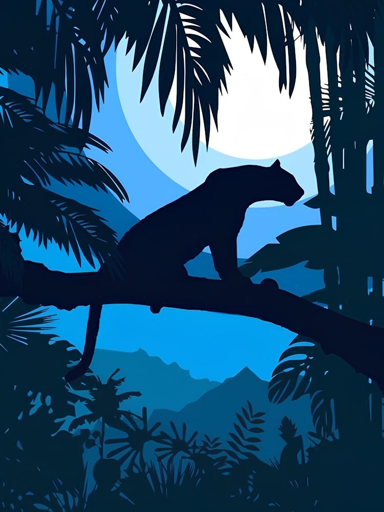 Panther In The Jungle