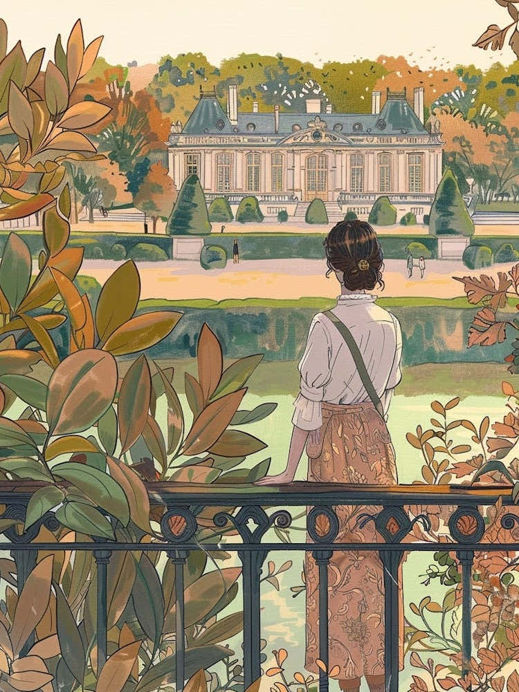 In The Garden Chateau De Villandry Gardens France 1