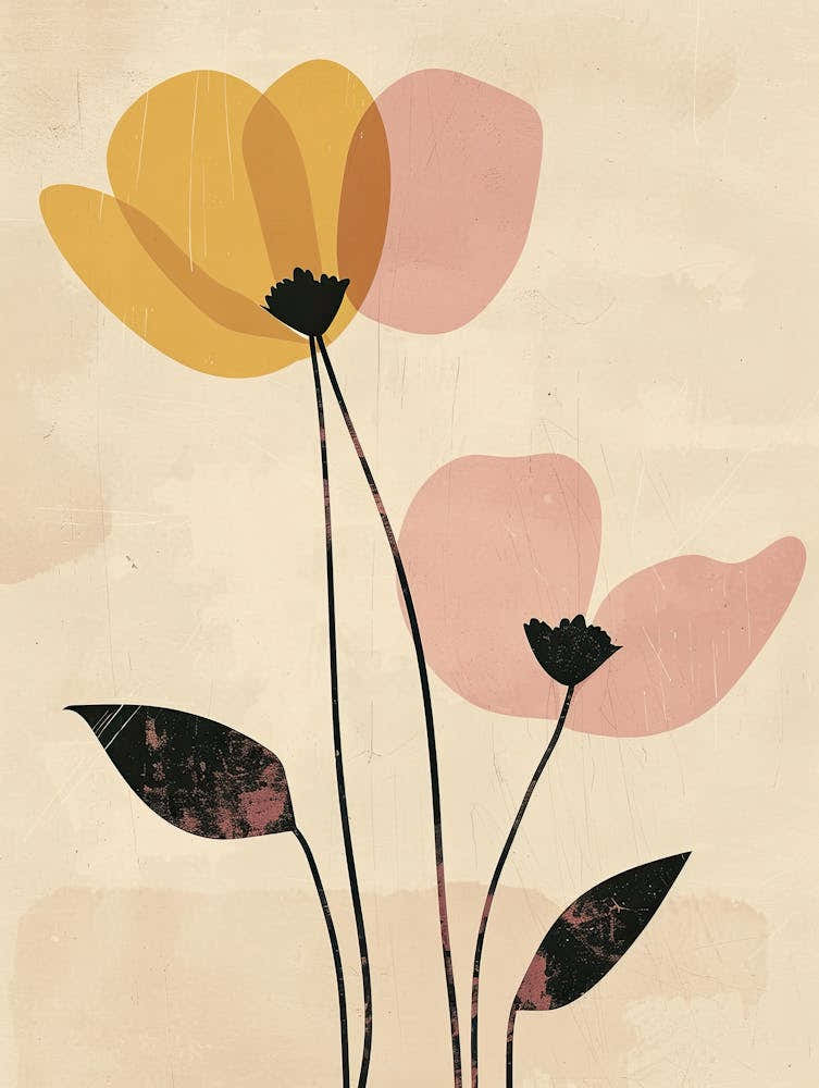 Bordeaux Flower Market Boho Minimalist Style