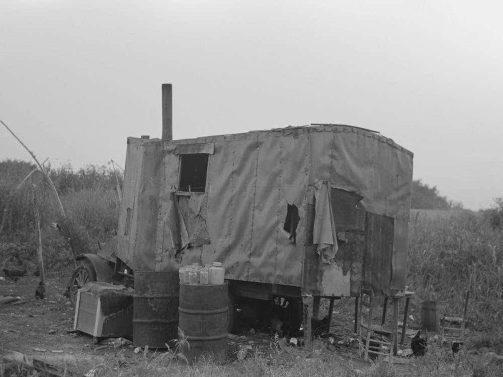 Shack Made From An Old Truck, Tin Town, Caruthersville, Missouri By Russell Lel