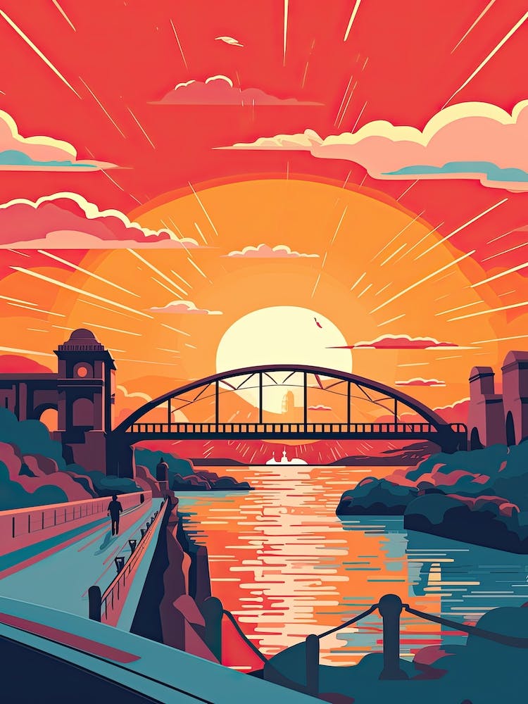 Peace Bridge, Canada, Colourful 4