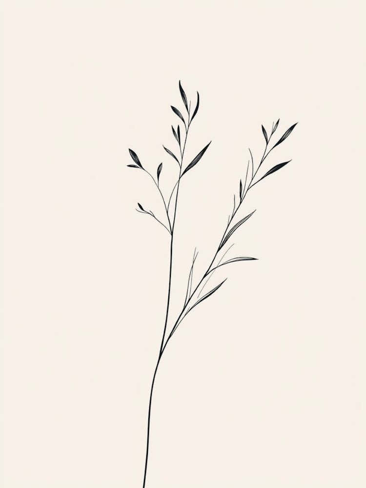 Simple Drawing Of A Plant