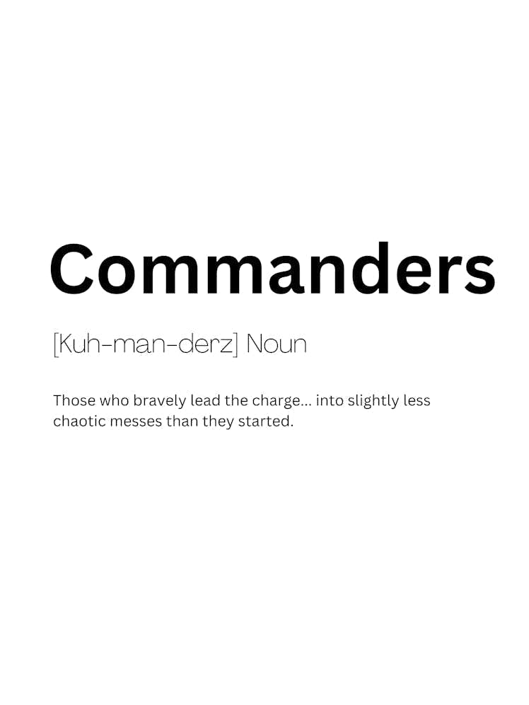 Commanders Definition Meaning