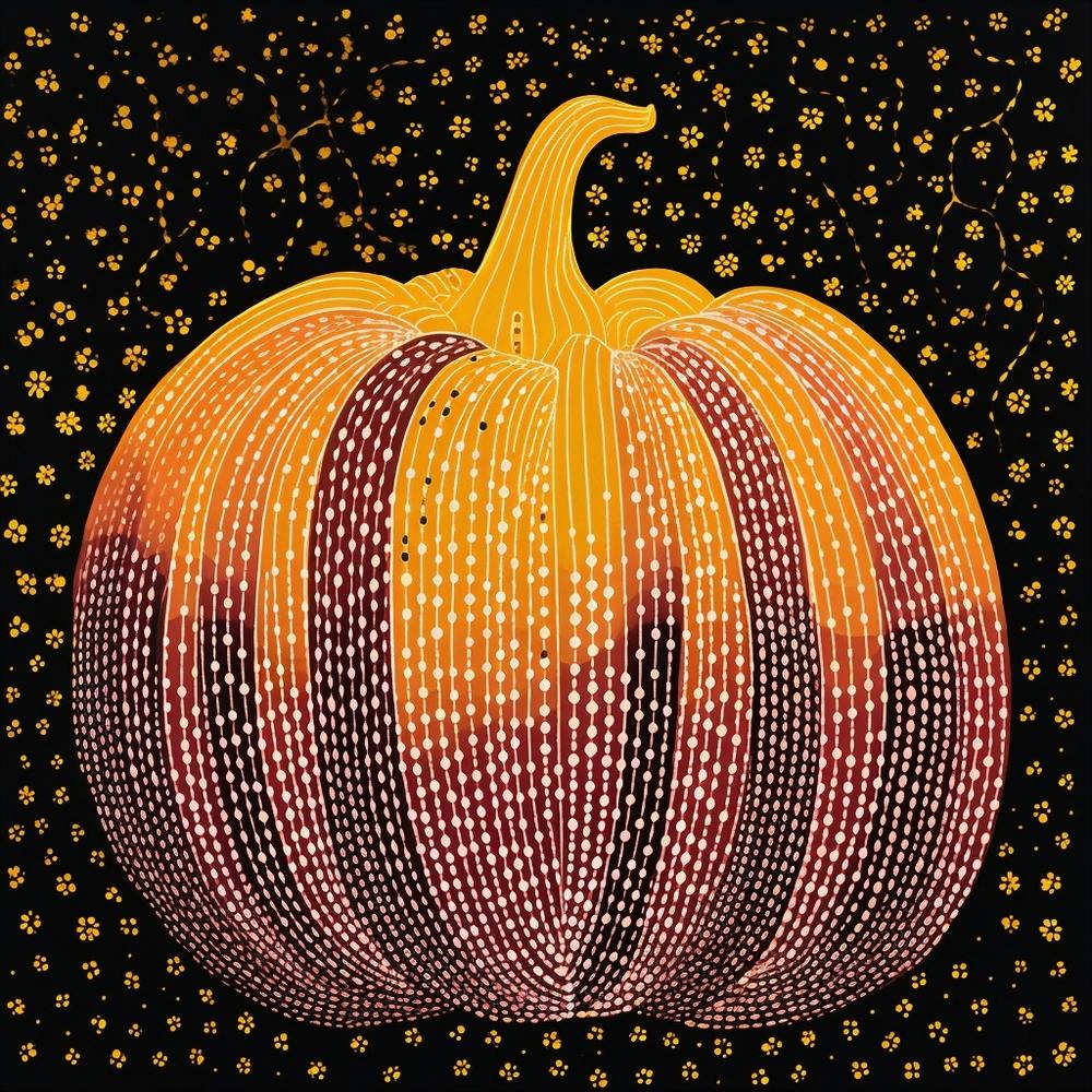 Yayoi Kusama Inspired Pumpkin Pink And Orange 10