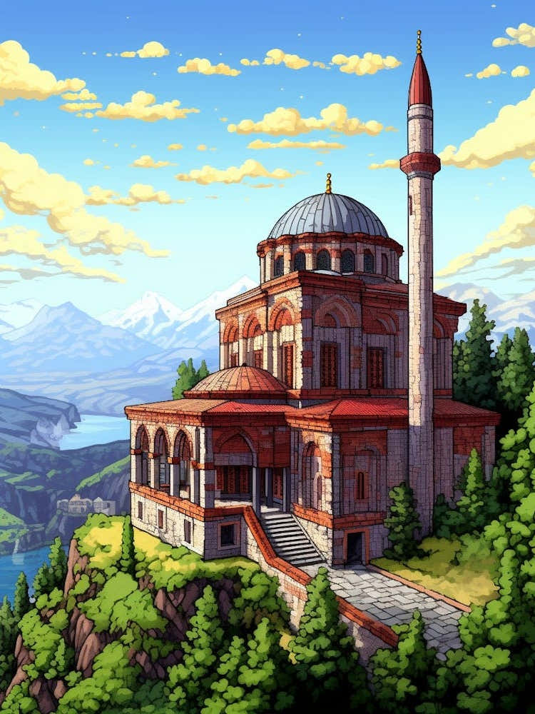 Trabzon Hagia Sophia Museum Pixel Art 4