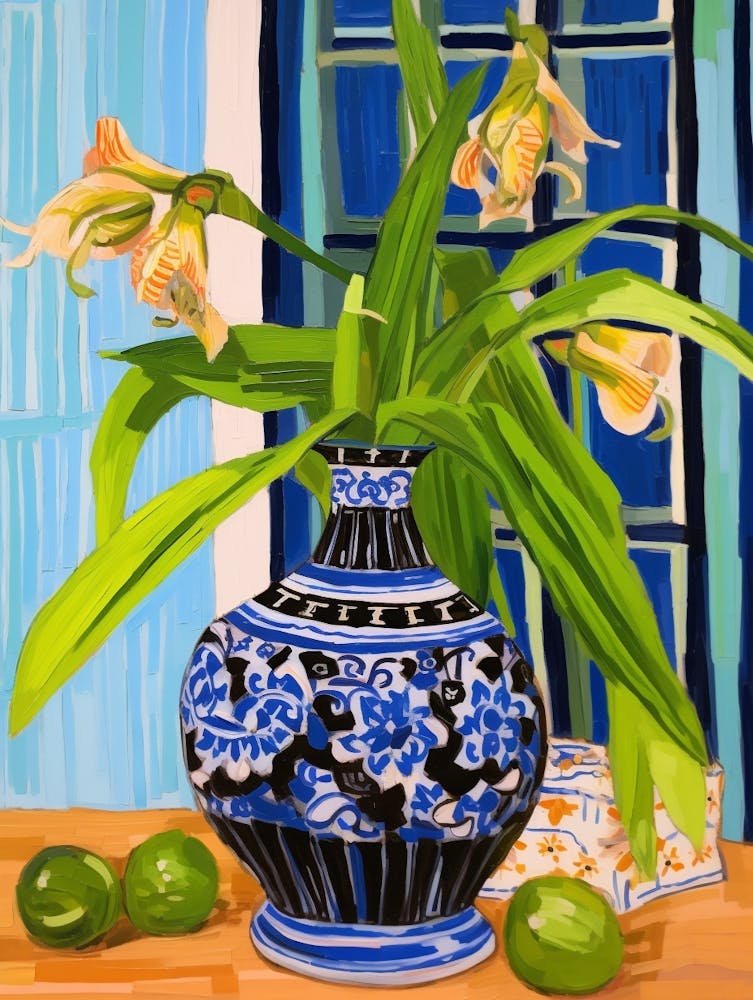 Flowers In A Vase Still Life Painting Bluebell 1