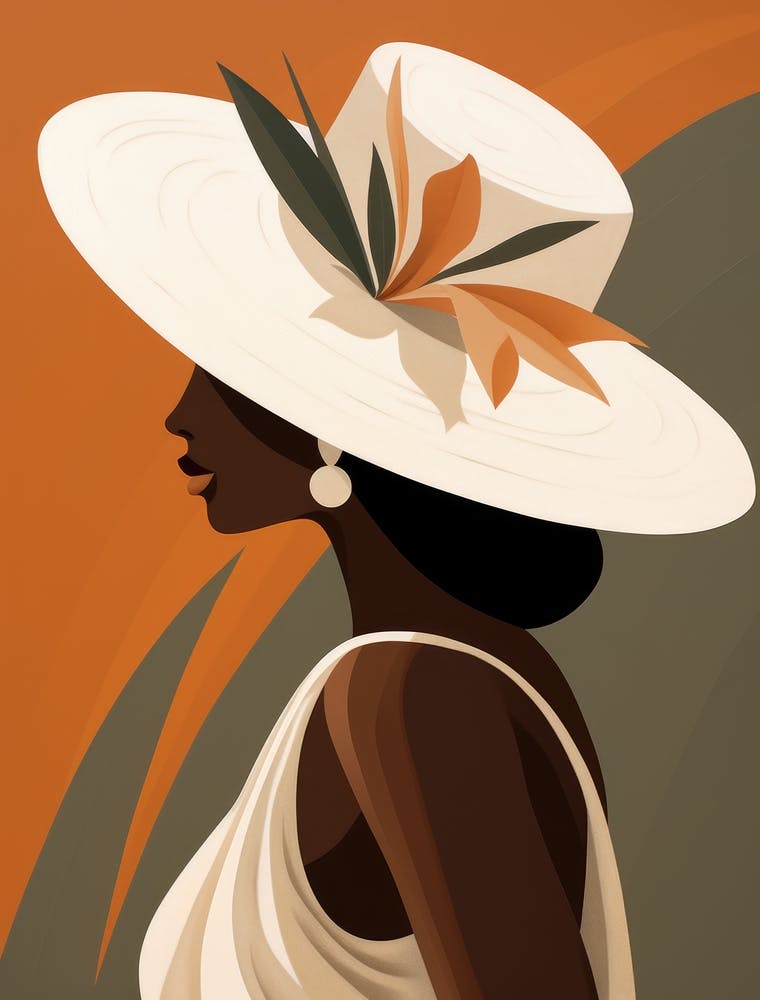 Woman In White Hat 3