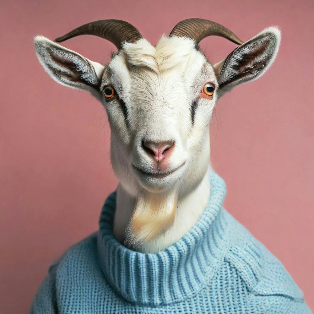 Goat In Sweater