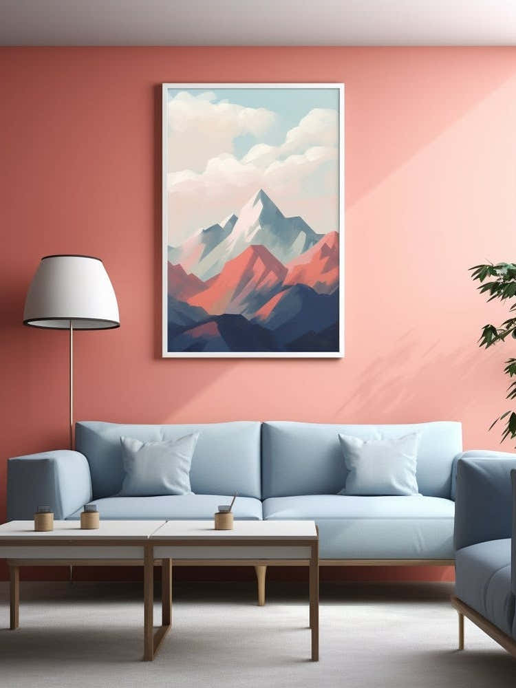 Mountains Abstract Minimalist 3