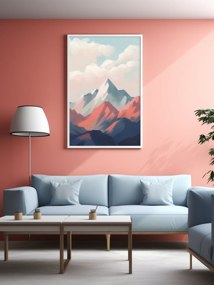 Mountains Abstract Minimalist 3