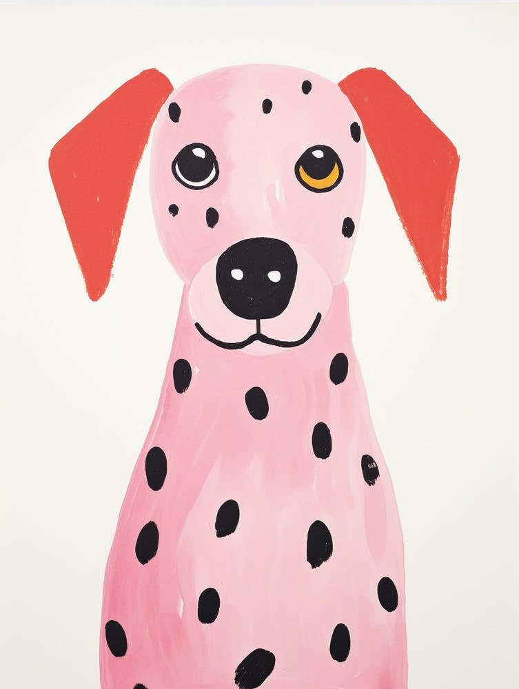 Pink Polka Dot Dog 3