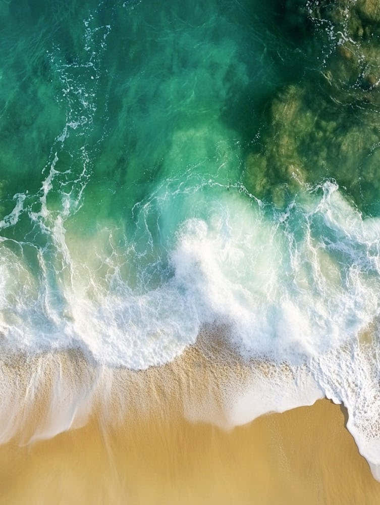 Aerial View Of A Beach 122