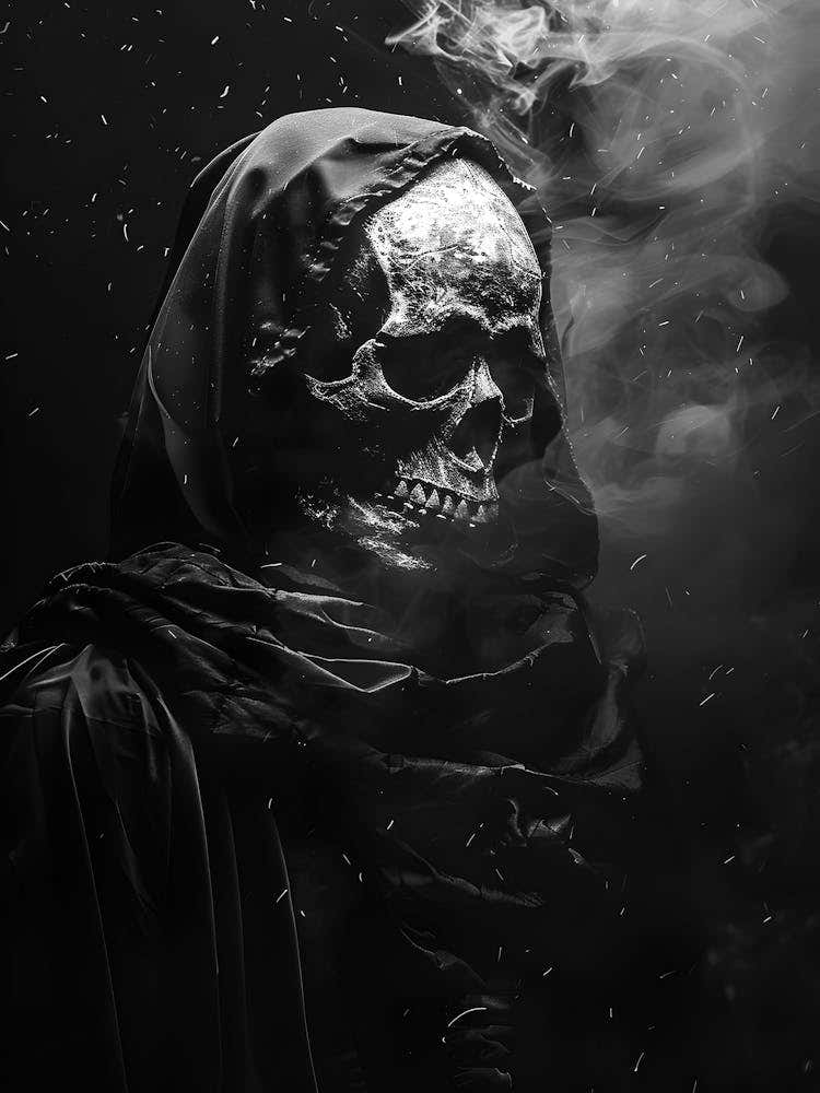 Black And White Skeleton 1