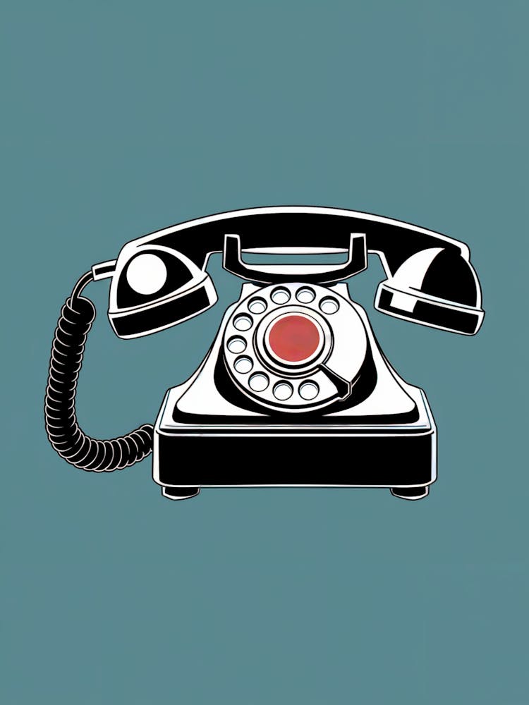 Retro Telephone 60's, Vintage