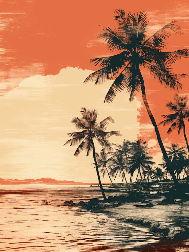 Bantayan Island Beach Philippines At Sunset 1