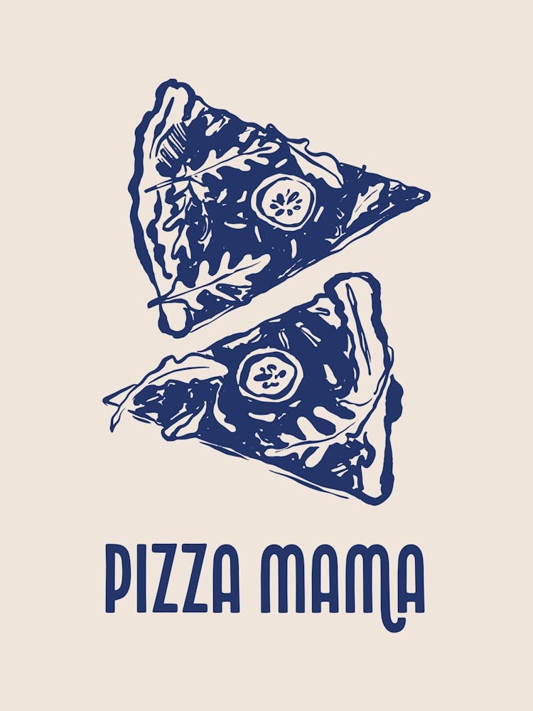 Italian Pizza Mama Poster, Italy Wall Art, Home Decor, Italian Flag Vino Pasta, Kitchen Decor