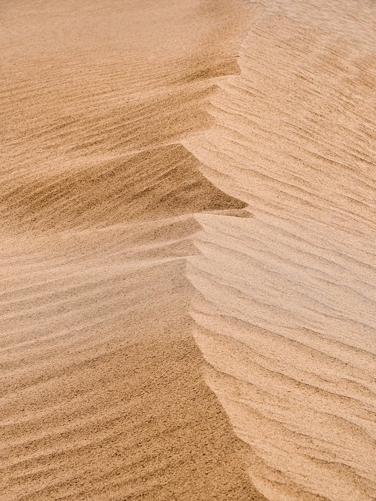 Pattern Of Sand Dune In The Desert