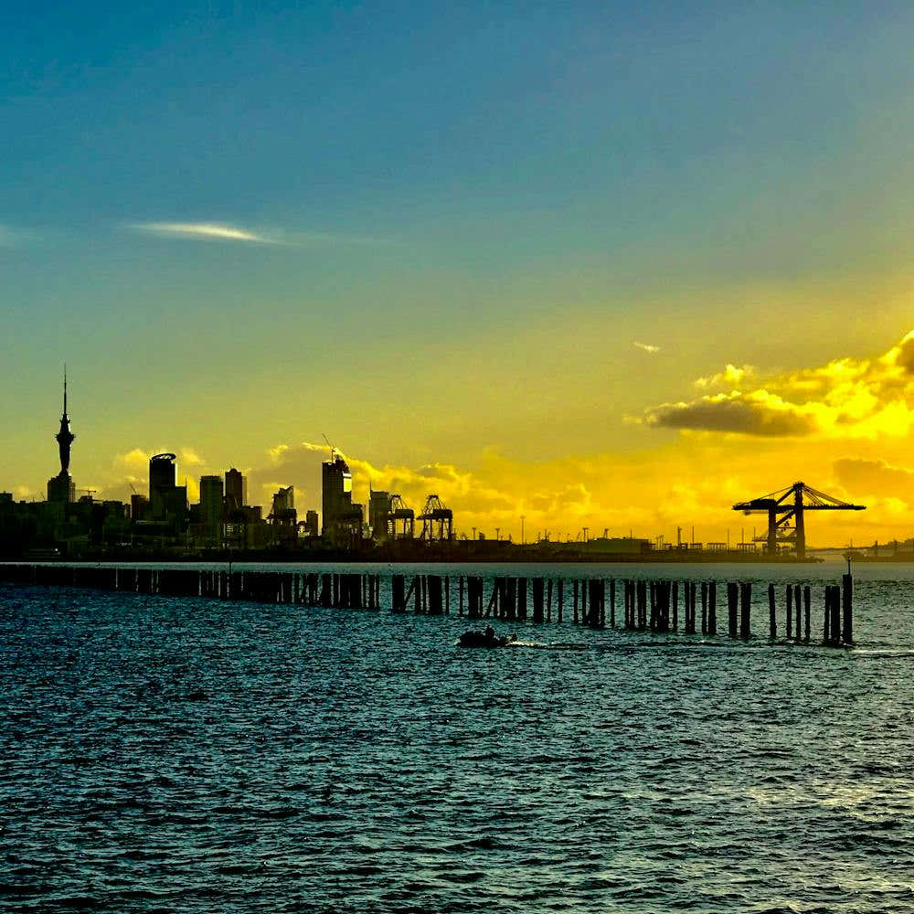 Sunset Over Auckland