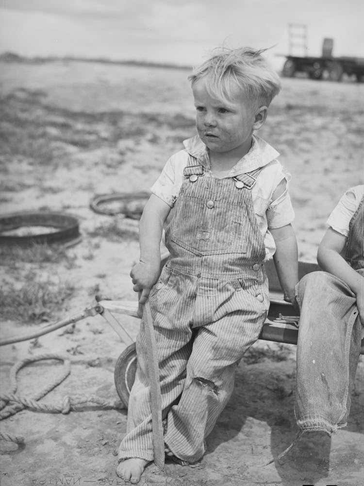 Son Of Ray Halstead, Fsa (Farm Security Administration) Rehabilitation Borrower Living On Dead Ox Flat