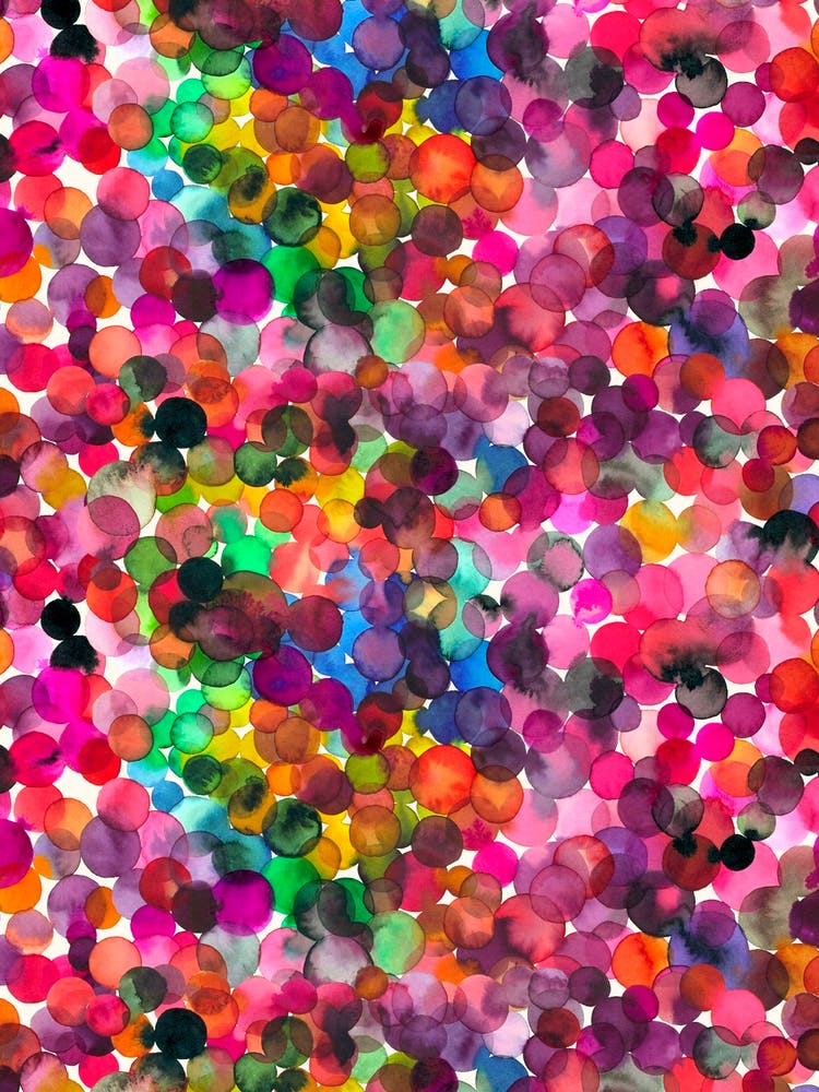 Overlapped Watercolor Dots