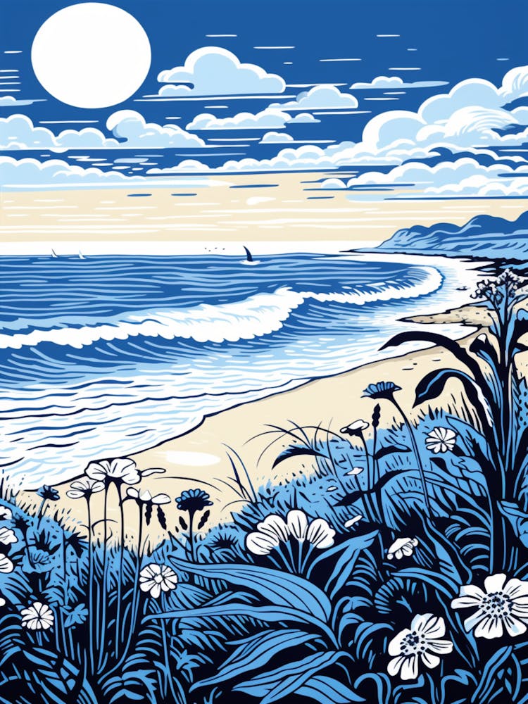 A Picture Of Bournemouth Beach Dorset 2