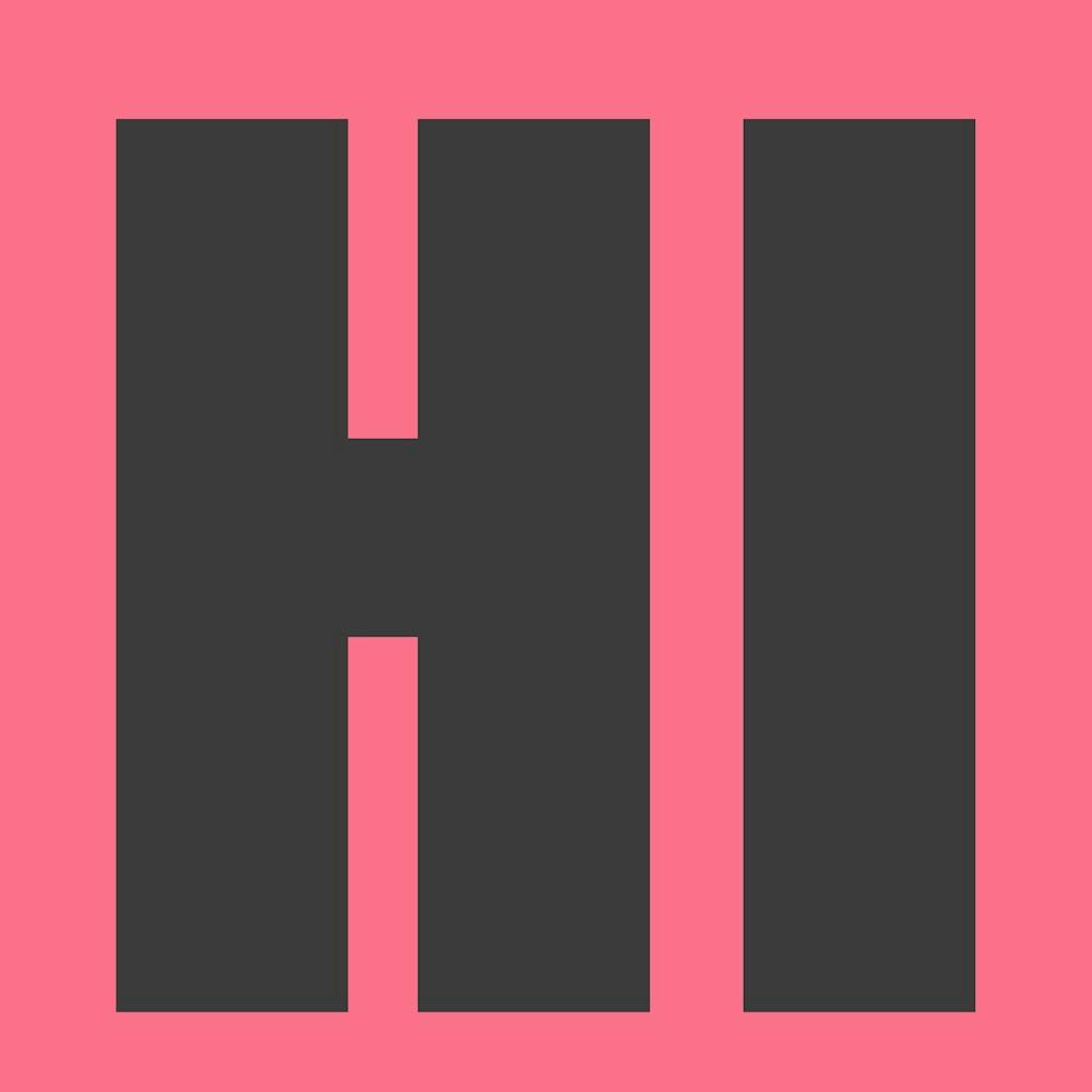 Hi Bold Pink And Grey