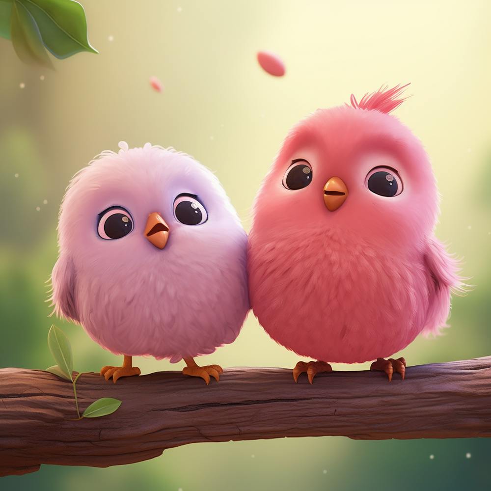 Two Birds On A Branch