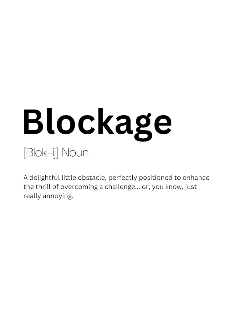 Blockage Definition Meaning