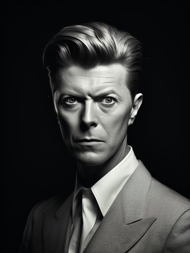 Black And White Photograph Of David Bowie 3