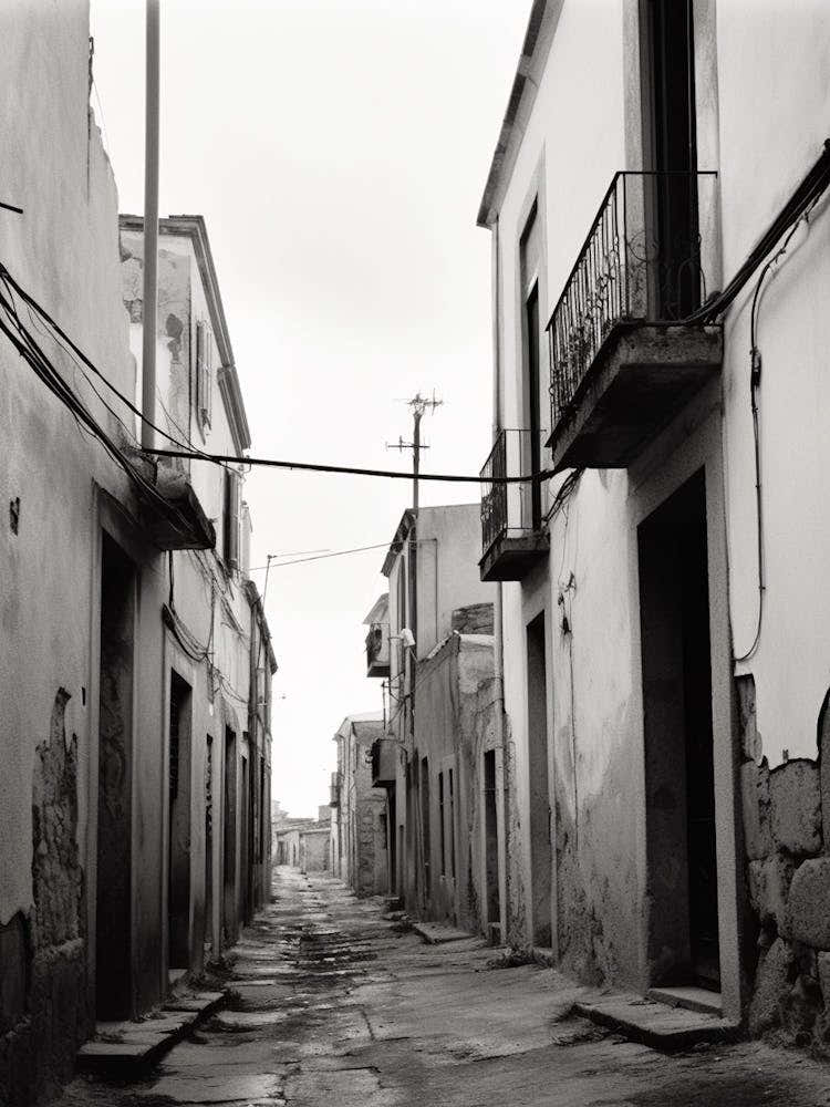 Alghero, Italy, Black And White Photography 1
