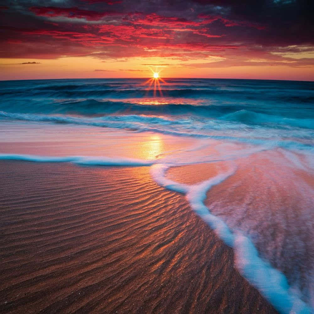 Sunset On The Beach 2