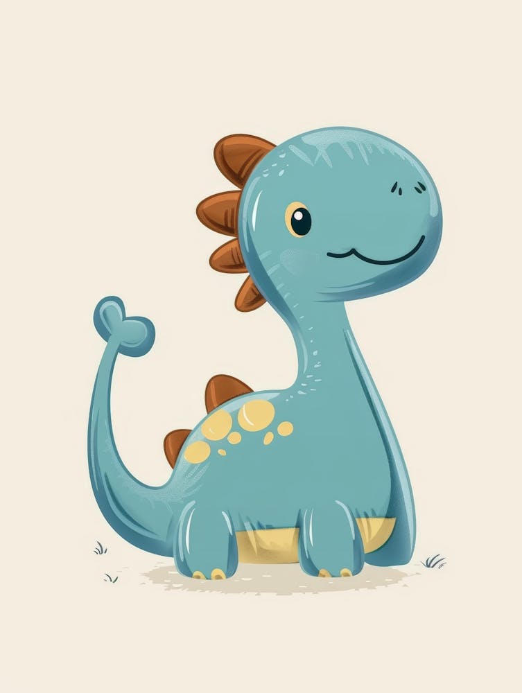 Cute Cartoon Dinosaur 2