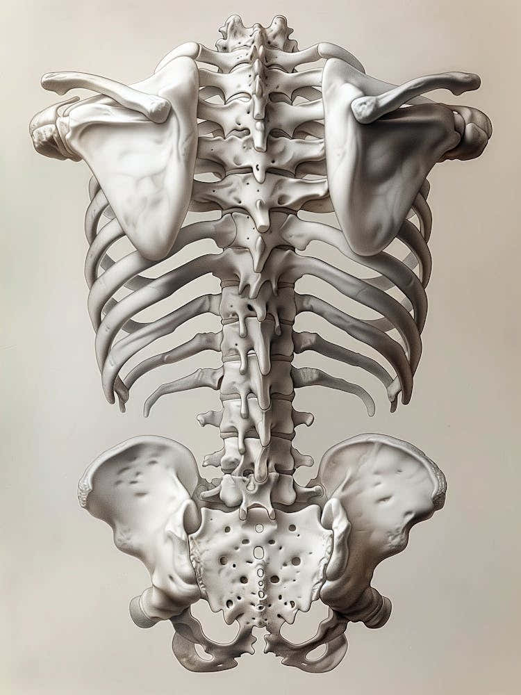 Skeleton anatomy biology art 1