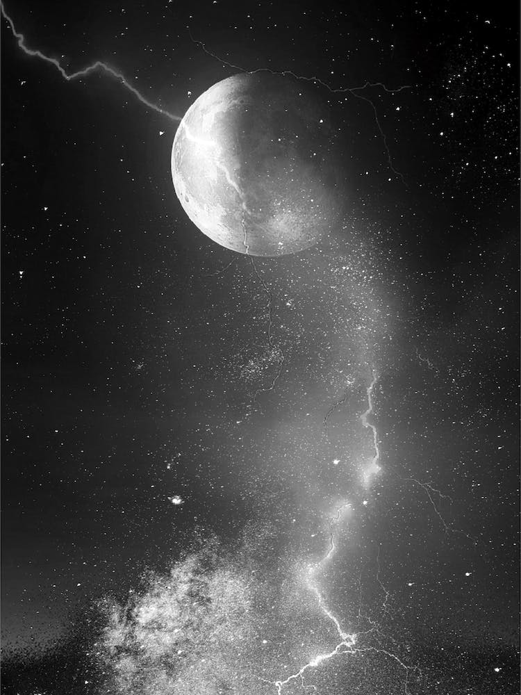 Space Black And White