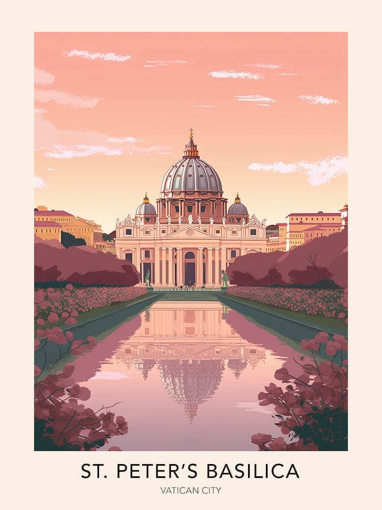 St Peter S Basilica Vatican City 2 Travel Poster