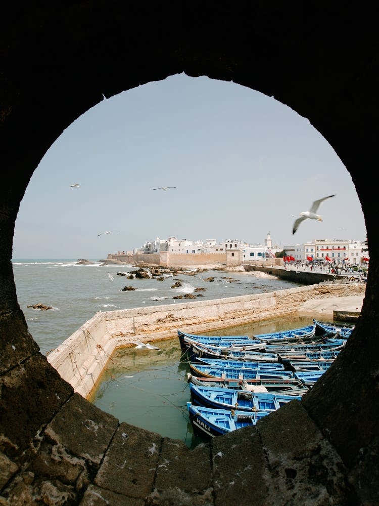 View From A Window In The Wall on Essaouira in Morocco