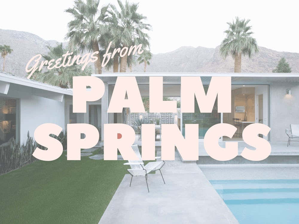 Greetings from Palm Springs | California Travel Postcard 1