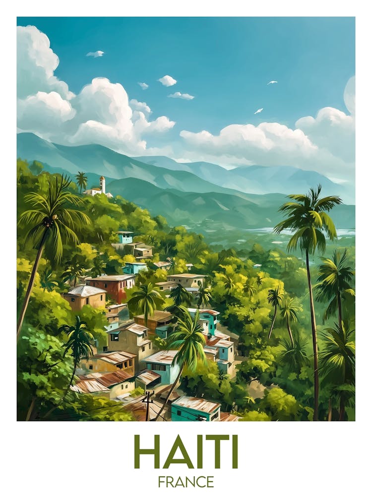 Affiche de voyage Haiti