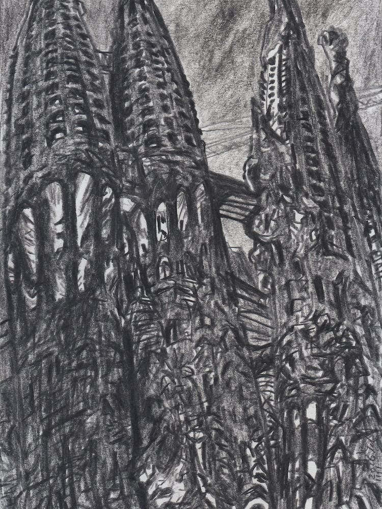 Unfinished Masterpiece At Night