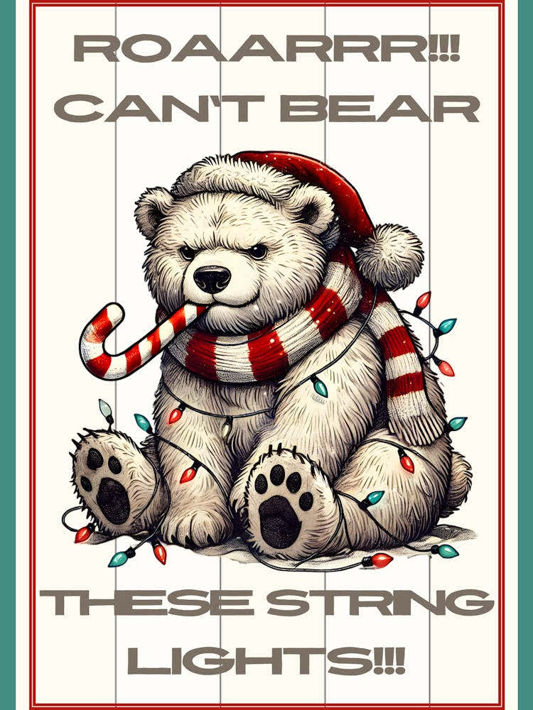 White Christmas Bear