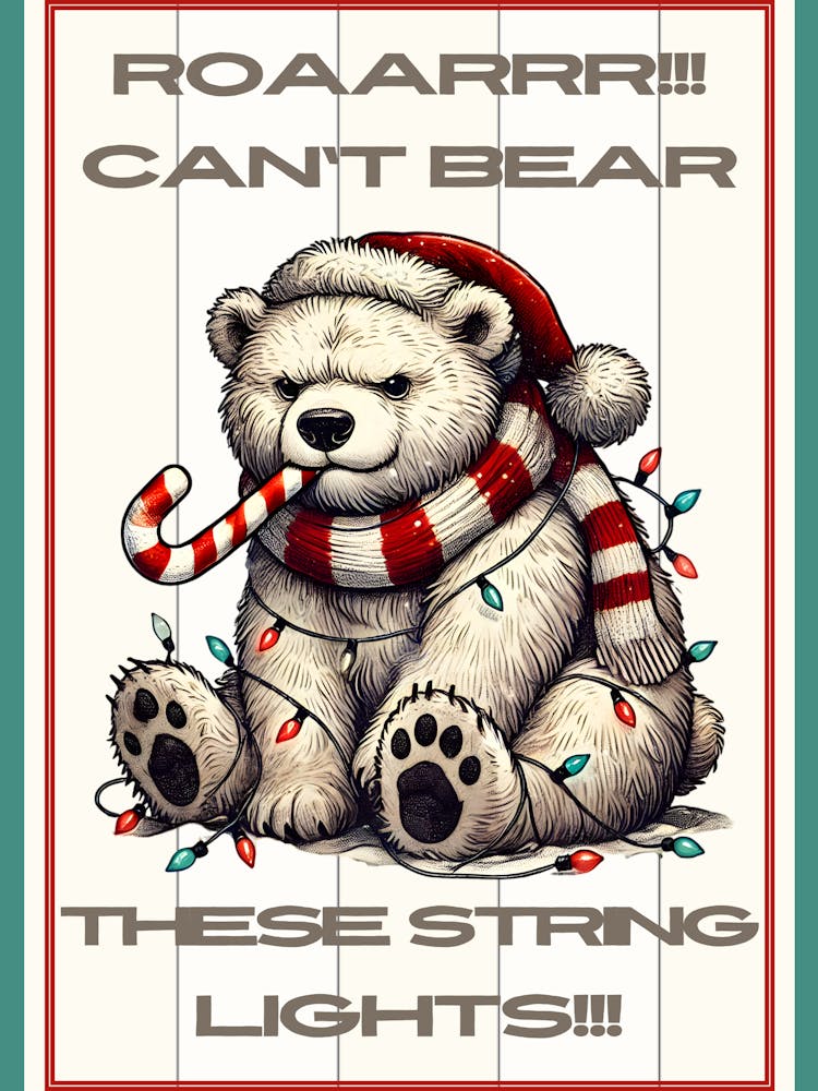 White Christmas Bear