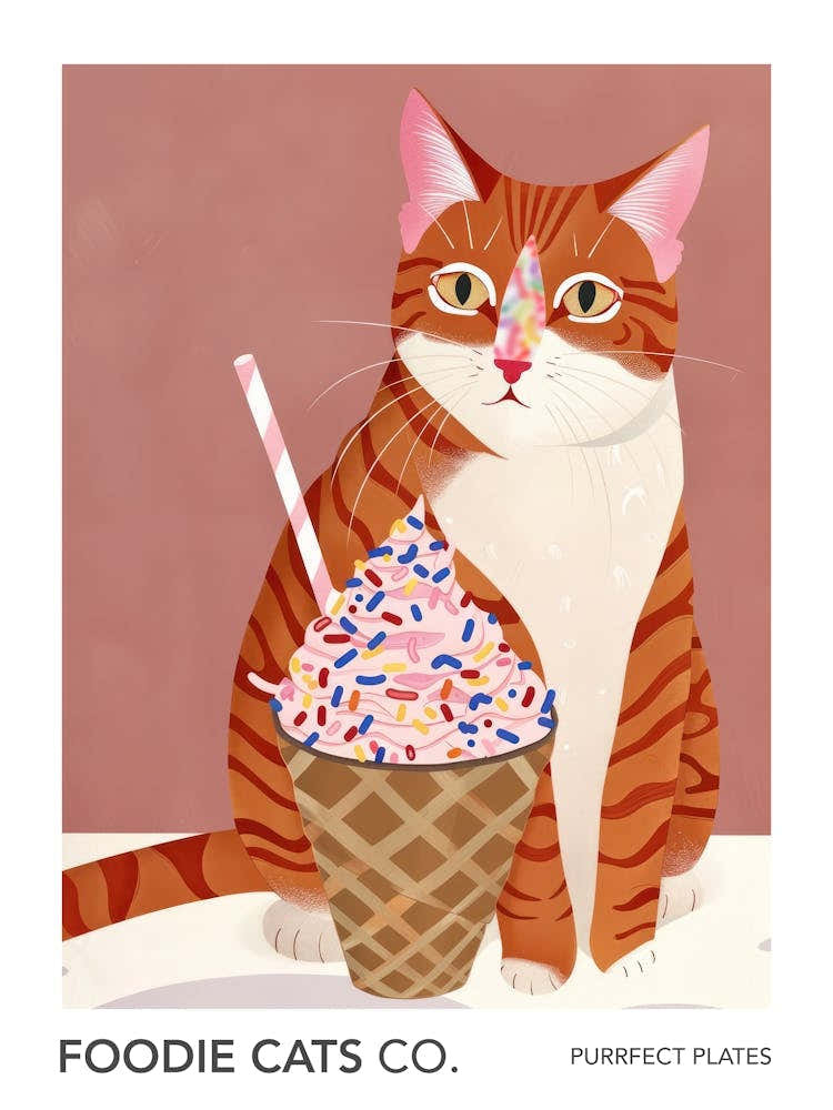 Foodie Cats Co Cat And Ice Cream 3