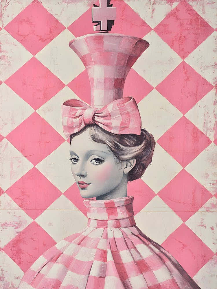 Pink Checkered Dress