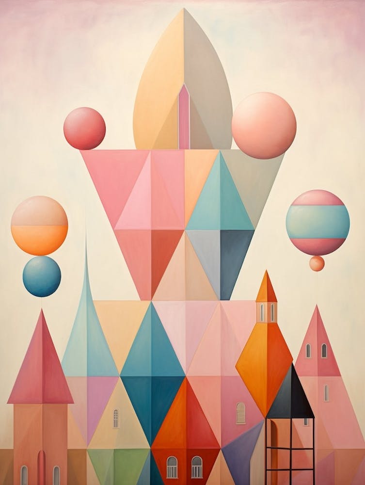 Whimsical Abstract Geometric Shapes 8