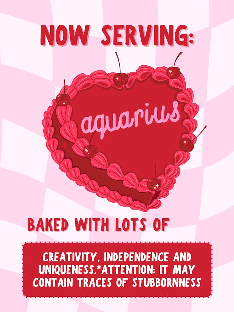 Aquarius Cake Zodiac