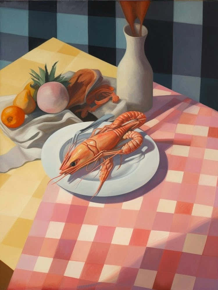 Shrimp 4 Still Life Painting