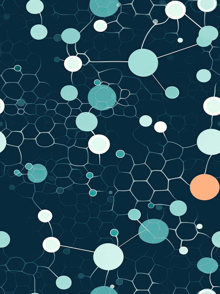 Watercolour Blue Dna 3