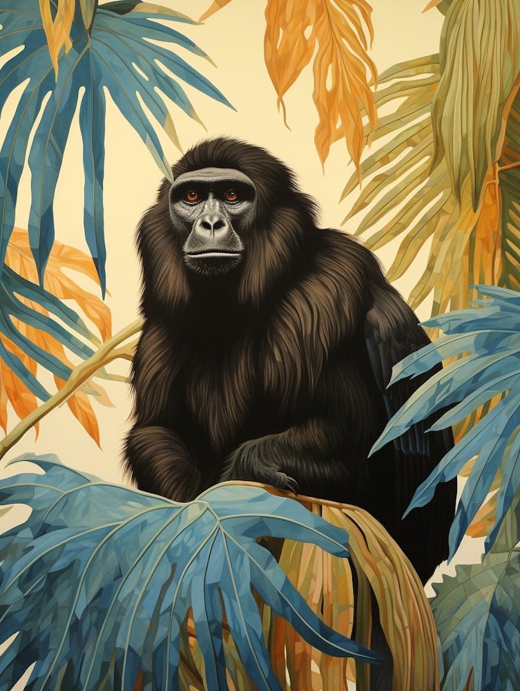 Howler Monkey 1 Tropical Animal Portrait