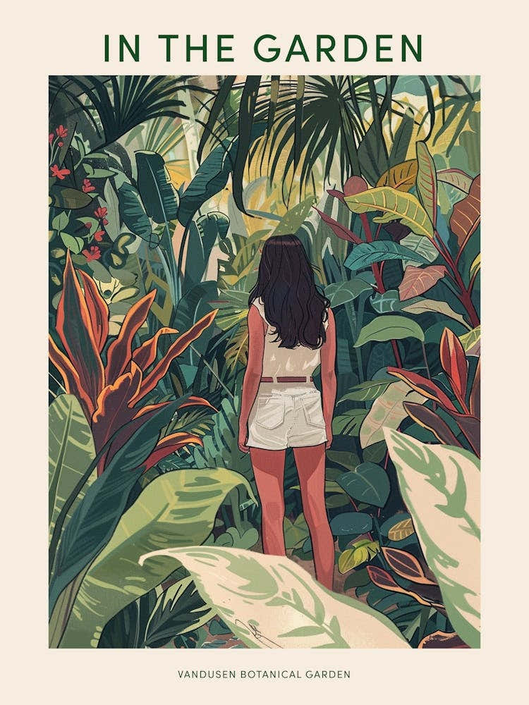 In The Garden Poster Vandusen Botanical Garden Canada 3